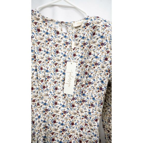 NWT Petersyn Revolve Serene Mini Shoulderpad Floral Cottage Beacon Dress XS - Picture 14 of 15